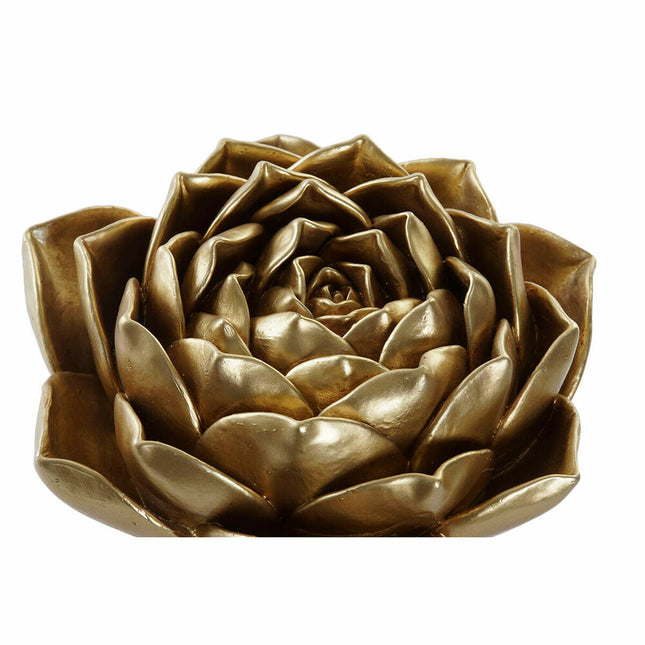 Deko-Figur DKD Home Decor 18 x 18,5 x 7,2 cm Blume Gold