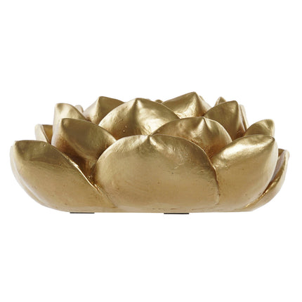 Deko-Figur DKD Home Decor 18 x 18,5 x 7,2 cm Blume Gold