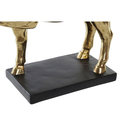 Deko-Figur DKD Home Decor 29 x 9 x 25 cm Pferd Schwarz Gold