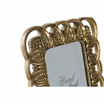 Fotorahmen DKD Home Decor 17,3 x 1,8 x 22 cm Kristall Gold Harz Shabby Chic