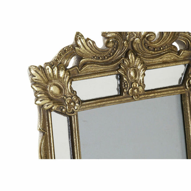 Fotorahmen DKD Home Decor 16 x 2 x 25 cm Spiegel Champagner Kristall Harz Shabby Chic