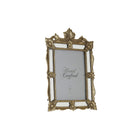 Fotorahmen DKD Home Decor 18,7 x 2 x 27,7 cm Spiegel Champagner Kristall Harz Shabby Chic