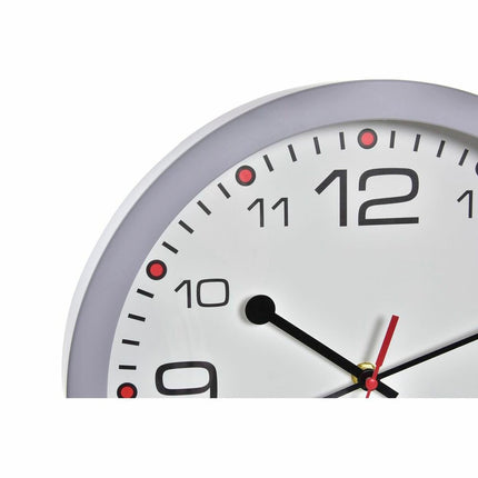 Wanduhr DKD Home Decor 30 x 4,3 x 30 cm Kristall Schwarz Grau Weiß PVC 3 Stücke