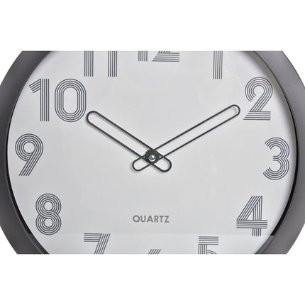 Wanduhr DKD Home Decor 30 x 4,3 x 30 cm Kristall Grau Beige türkis PVC 3 Stücke