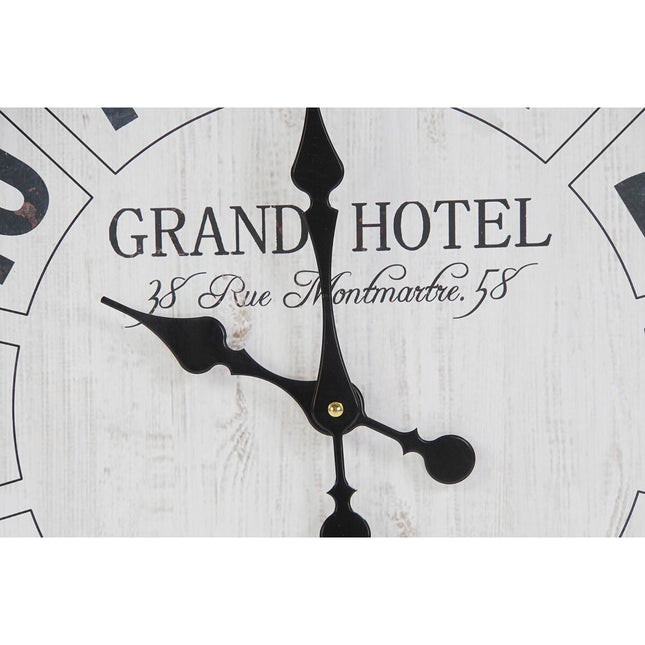 Wanduhr DKD Home Decor Kristall Schwarz Weiß Eisen (61 x 6 x 89 cm)
