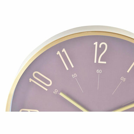 Wanduhr DKD Home Decor Blau Aluminium Granatrot 30 x 4 x 30 cm Moderne (2 Stück)