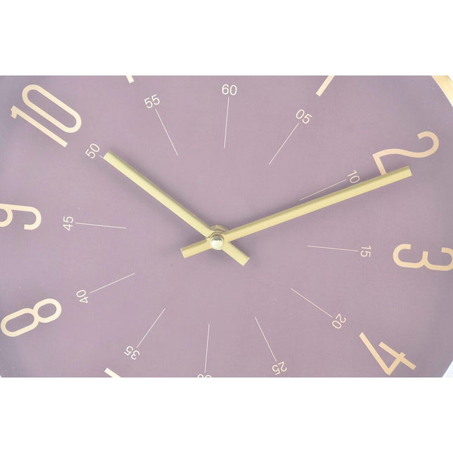 Wanduhr DKD Home Decor Blau Aluminium Granatrot 30 x 4 x 30 cm Moderne (2 Stück)