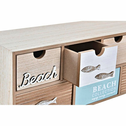 Box-Schmuckkästchen DKD Home Decor Holz Strand (40 x 16 x 19 cm)