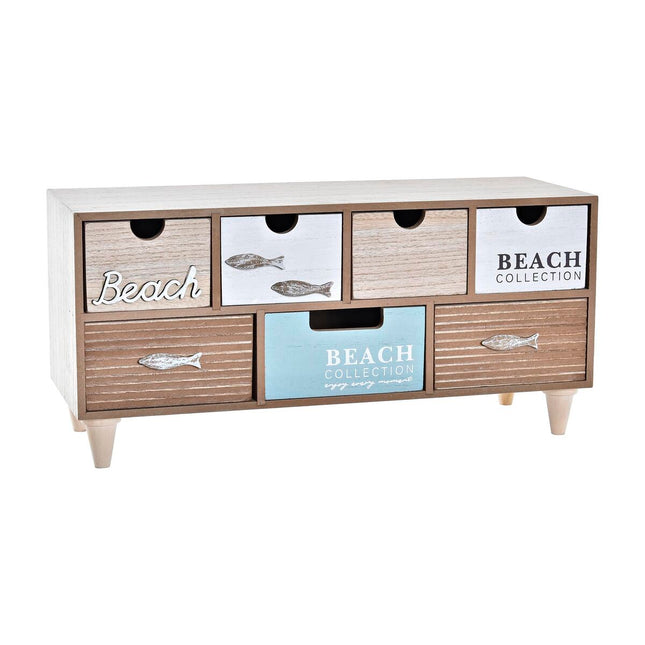 Box-Schmuckkästchen DKD Home Decor Holz Strand (40 x 16 x 19 cm)