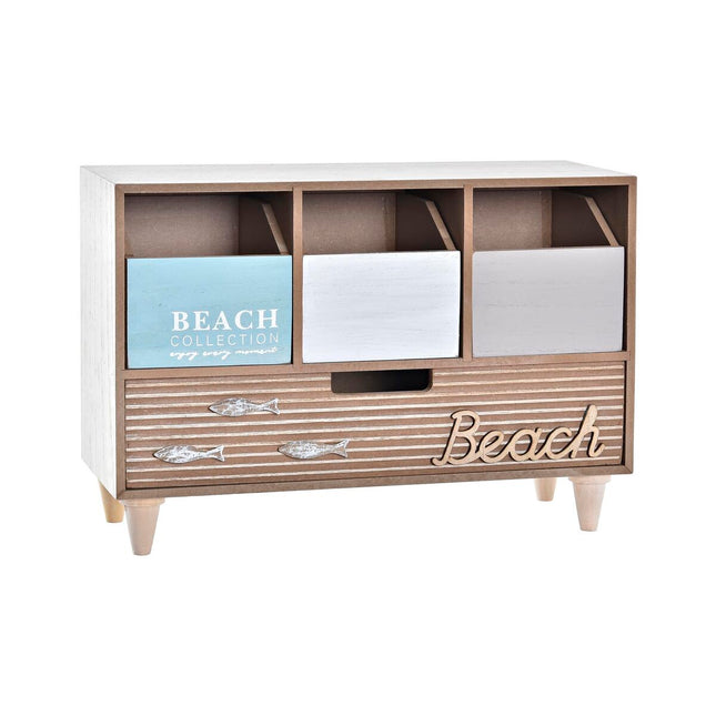 Box-Schmuckkästchen DKD Home Decor Holz Strand (34 x 14 x 24 cm)