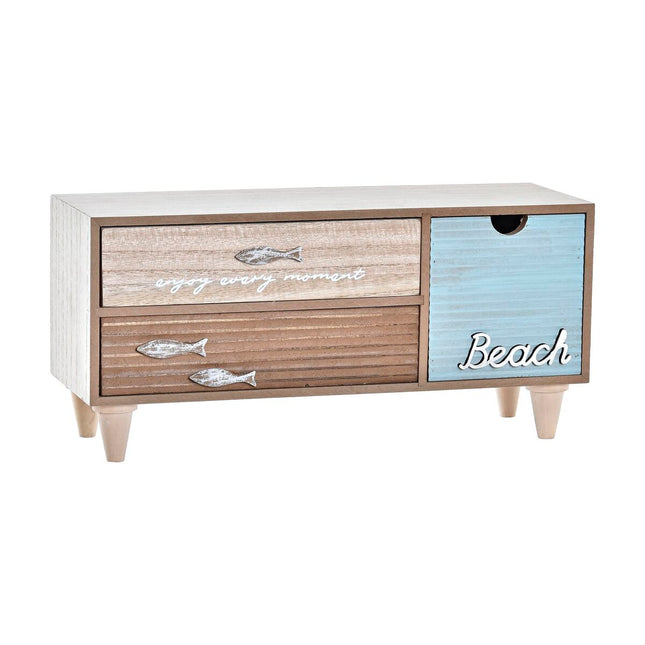 Box-Schmuckkästchen DKD Home Decor Holz Strand (34 x 13 x 16 cm)