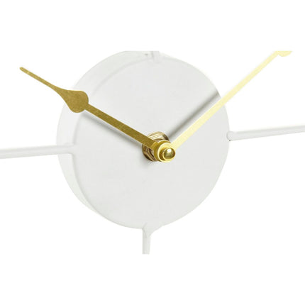 Wanduhr DKD Home Decor 39 x 3,5 x 39 cm Metall Braun Weiß Holz MDF Mediterraner Fische