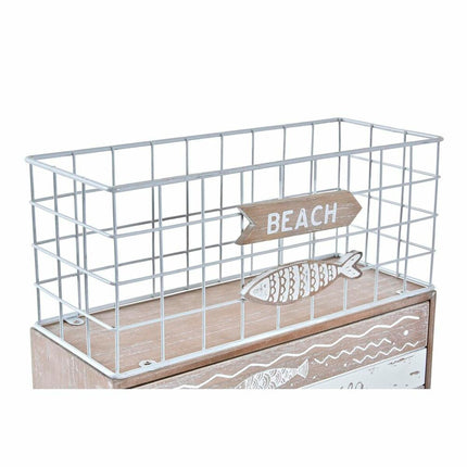 Mörser DKD Home Decor Fische 26,5 x 10,5 x 28,5 cm Metall Holz
