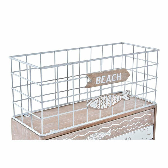 Mörser DKD Home Decor Fische 26,5 x 10,5 x 28,5 cm Metall Holz