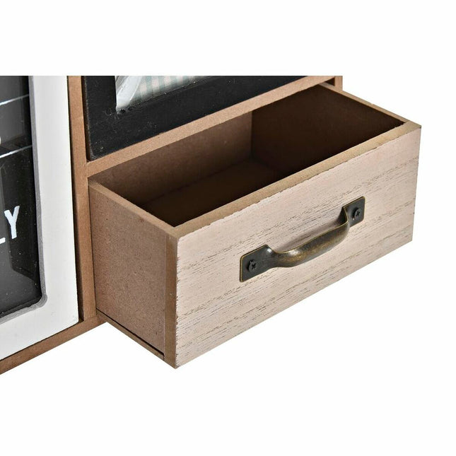 Mehrzweck-Organizer DKD Home Decor Küche 30 x 10 x 29 cm Kristall Metall Holz MDF Shabby Chic