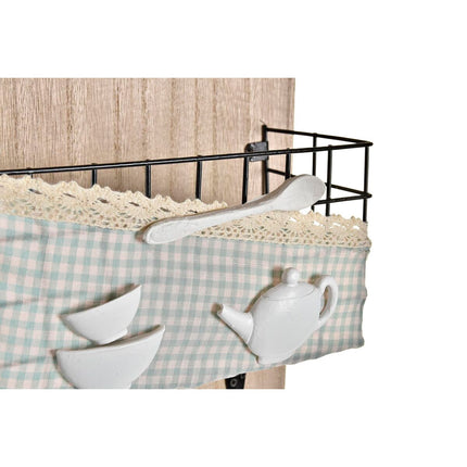 Wandgarderobe DKD Home Decor 23 x 9 x 36 cm Metall Holz