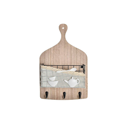 Wandgarderobe DKD Home Decor 23 x 9 x 36 cm Metall Holz