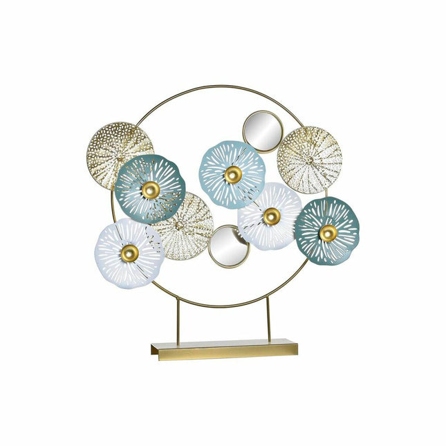 Deko-Figur DKD Home Decor Spiegel Gold Metall grün Orientalisch (44 x 8 x 46 cm)