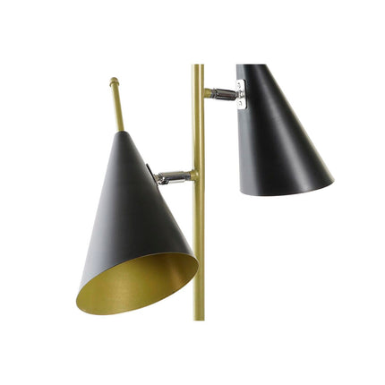 Tischlampe DKD Home Decor Schwarz Gold Metall 220 V 25 W (38 x 16 x 64 cm)