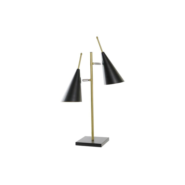 Tischlampe DKD Home Decor Schwarz Gold Metall 220 V 25 W (38 x 16 x 64 cm)