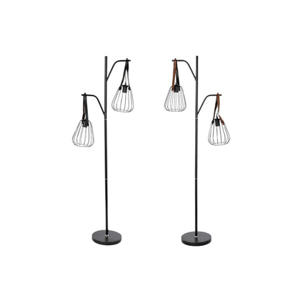 Stehlampe DKD Home Decor 55 x 25 x 150 cm Schwarz Metall Polyurethan 220 V 50 W (2 Stück)