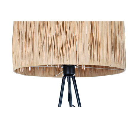 Stehlampe DKD Home Decor Braun Schwarz Metall Bast 50 W 220 V 56 x 46 x 140 cm