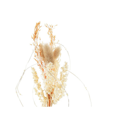 Leuchtende Dekoration DKD Home Decor Blume Kristall 12 x 12 x 22 cm