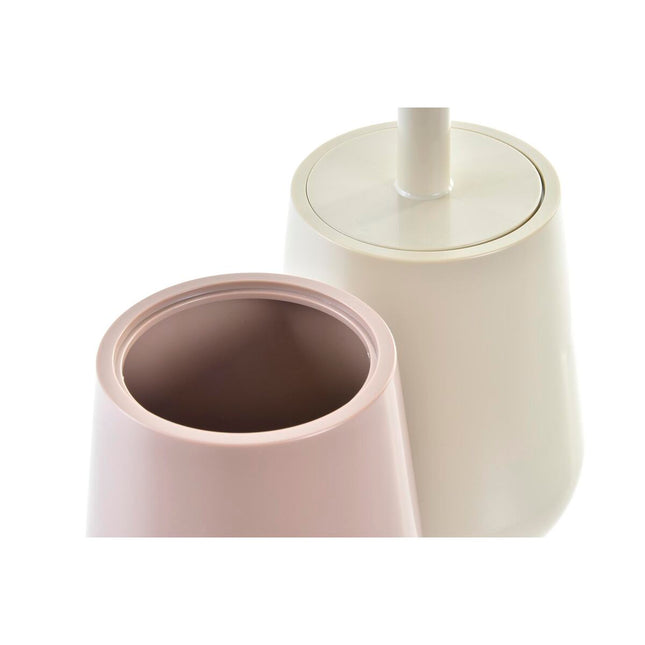Toilettenbürste DKD Home Decor Beige Braun polystyrol (12 x 12 x 34,5 cm) (2 Stück)