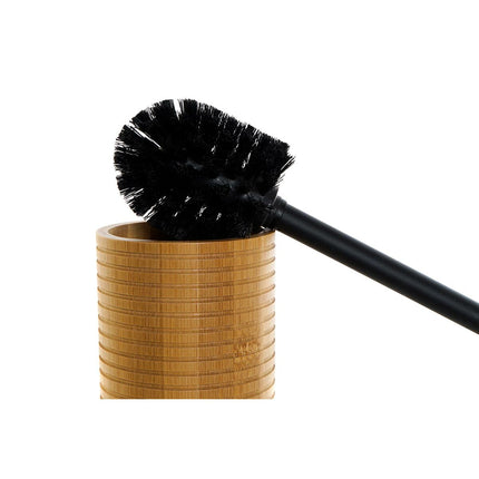 Badezimmer Set DKD Home Decor Schwarz natürlich Bambus (7 x 7 x 16,5 cm) (3 Stücke)