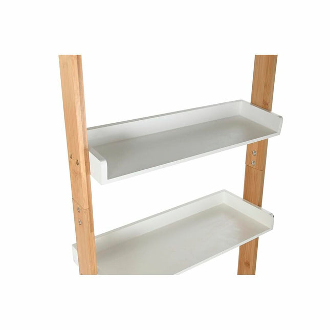 Regal DKD Home Decor 57 x 30 x 152 cm natürlich Weiß Bambus Holz MDF