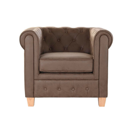 Sessel DKD Home Decor 80 x 80 x 70 cm Holz Dunkelbraun