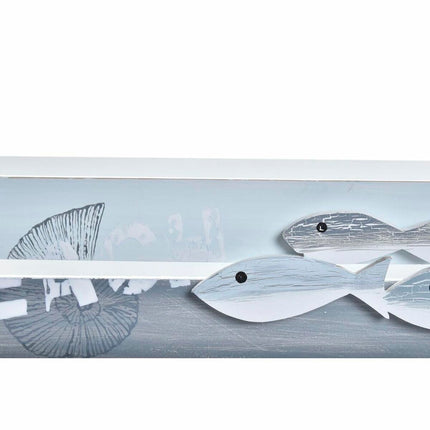 Set dekorativer Karten DKD Home Decor Holz Spiralen Mediterraner (42 x 29 x 12 cm)