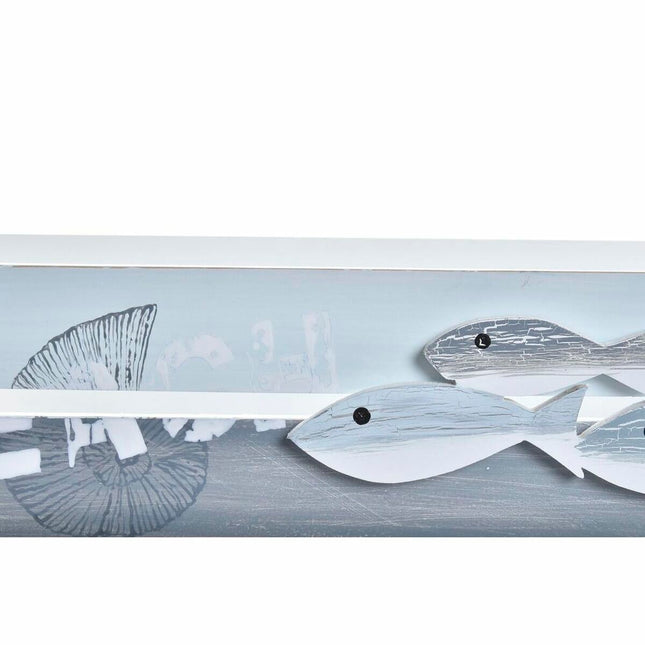 Set dekorativer Karten DKD Home Decor Holz Spiralen Mediterraner (42 x 29 x 12 cm)