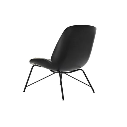 Sitz DKD Home Decor 69 x 76 x 85 cm Schwarz Metall Polyurethan Dunkelgrau