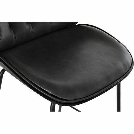 Hocker DKD Home Decor Metall Dunkelgrau PU PP (50 x 53 x 114 cm)