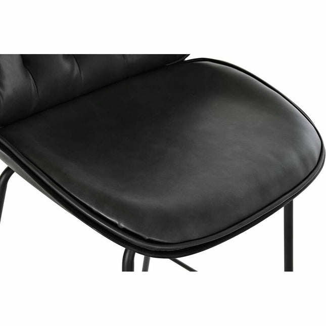 Hocker DKD Home Decor Metall Dunkelgrau PU PP (50 x 53 x 114 cm)