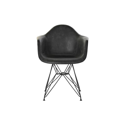 Armlehnstühle DKD Home Decor Dunkelgrau Metall PU (64 x 59 x 84 cm)