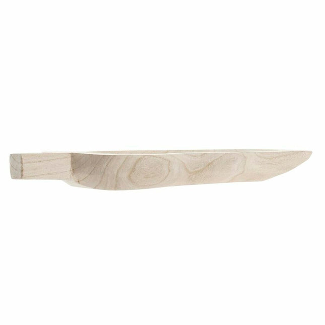 Tischdekoration DKD Home Decor 48,5 x 21 x 5 cm natürlich Braun Boho Pflanzenblatt