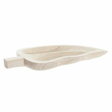 Tischdekoration DKD Home Decor 48,5 x 21 x 5 cm natürlich Braun Boho Pflanzenblatt