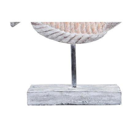 Deko-Figur DKD Home Decor 27,4 x 9 x 32 cm natürlich Grau Fisch Mediterraner