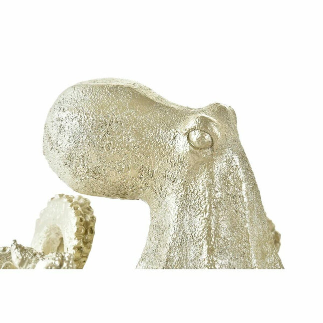 Deko-Figur DKD Home Decor Gold Harz Oktopus Mediterraner (25,5 x 24,5 x 15,5 cm)