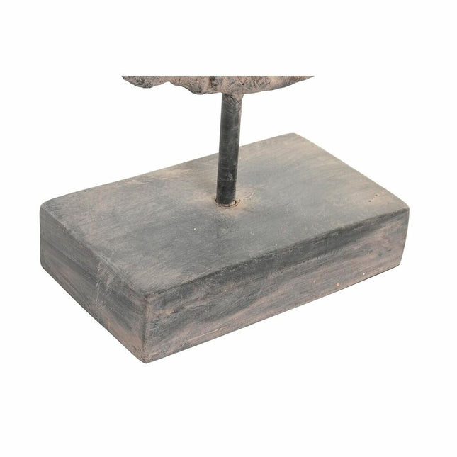 Blumentopf DKD Home Decor Grau Gold Metall Magnesium (38 x 27 x 67 cm) (38 x 27 x 67 cm)