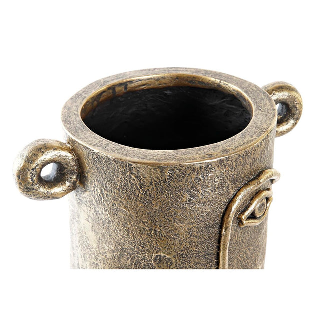 Vase DKD Home Decor Gesicht Gold Moderne Magnesium (29 x 19,5 x 36 cm)