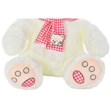 Plüschbär DKD Home Decor Rot Weiß Burgunderrot Für Kinder 20 x 20 x 50 cm (2 Stück)