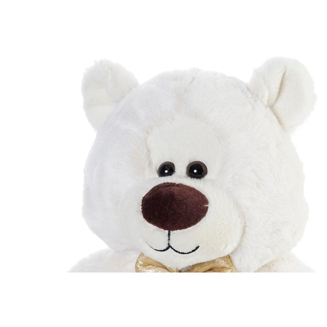 Plüschbär DKD Home Decor Pärchen 30 x 30 x 36 cm Gold Weiß Für Kinder Bär