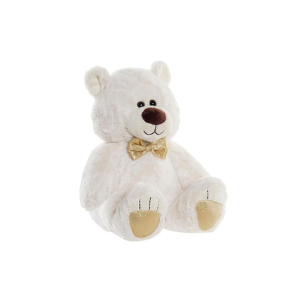 Plüschbär DKD Home Decor Pärchen 30 x 30 x 36 cm Gold Weiß Für Kinder Bär