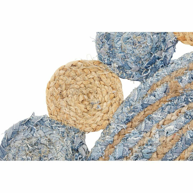Teppich DKD Home Decor Blau Bunt Indianer (160 x 160 x 1 cm)