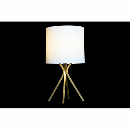Tischlampe DKD Home Decor 30 x 30 x 56 cm Gold Metall Weiß 220 V 50 W