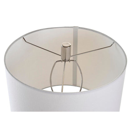 Tischlampe DKD Home Decor Metall Polyester Weiß 220 V 50 W (33 x 33 x 66 cm)