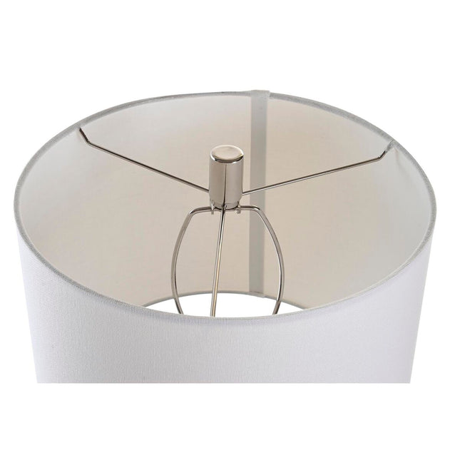 Tischlampe DKD Home Decor Metall Polyester Weiß 220 V 50 W (33 x 33 x 66 cm)